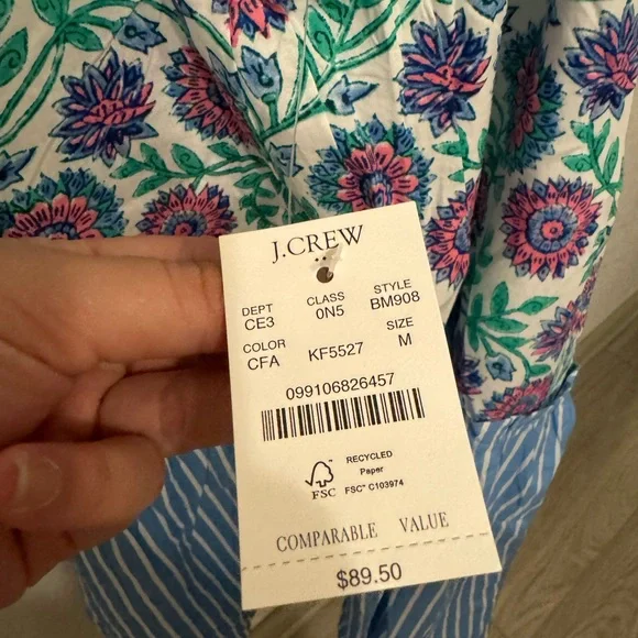 JCREW low back cover up dress (NWT) - Picture 2 of 2